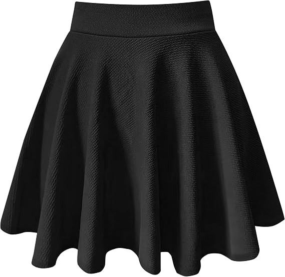 Black Skater Skirt With Built-In Shorts imagen 2